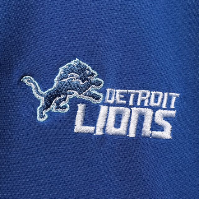 Veste à glissière pleine longueur Alpha Dunbrooke Lions de Detroit bleu/gris pour homme