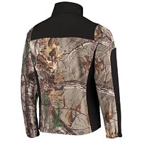 Men's Dunbrooke Realtree Camo/Black Detroit Lions Circle Hunter Softshell Full-Zip Jacket