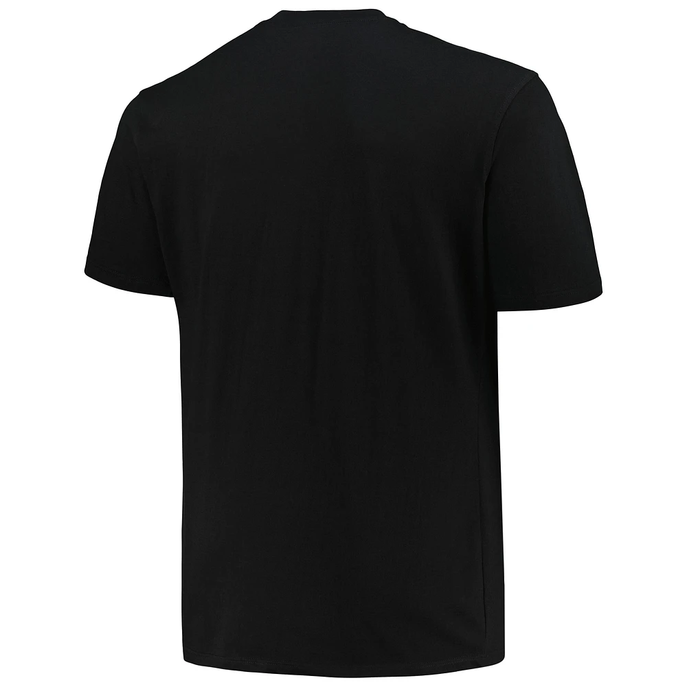 Men's Fanatics Black Detroit Lions Big & Tall Pop T-Shirt