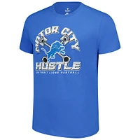 Men's Fanatics Blue Detroit Lions Motor City Hustle T-Shirt