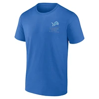 Men's Fanatics Blue Detroit Lions Repeat Stats T-Shirt