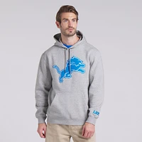 Men's Fanatics  Heather Gray Detroit Lions Legacy Fleece Pullover Hoodie