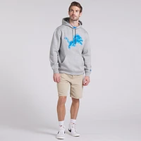 Men's Fanatics  Heather Gray Detroit Lions Legacy Fleece Pullover Hoodie