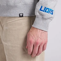Men's Fanatics  Heather Gray Detroit Lions Legacy Fleece Pullover Hoodie