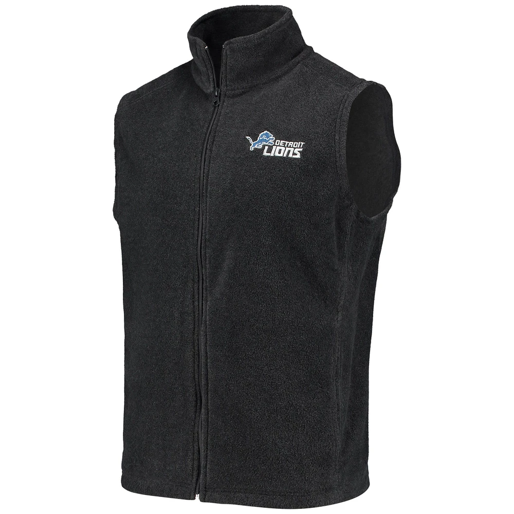Débardeur entièrement zippé en molleton Houston Lions de Detroit gris pour homme