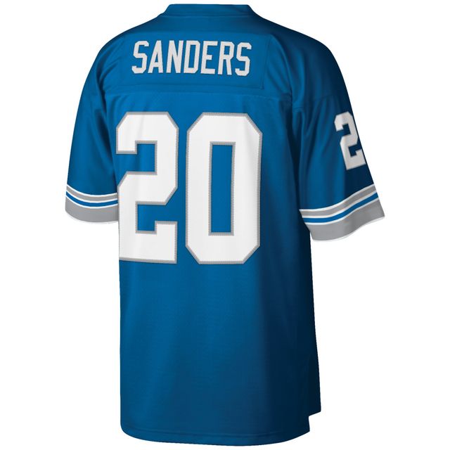 Maillot de réplique joueur retraité Mitchell & Ness Barry Sanders des Detroit Lions Big Tall 1996 pour hommes