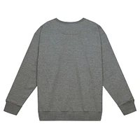 Men's Mitchell & Ness Heather Gray Detroit Lions Basic Fleece Pullover Sweatshirt