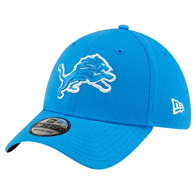 Casquette flexible 39THIRTY classique des Detroit Lions New Era bleue pour hommes