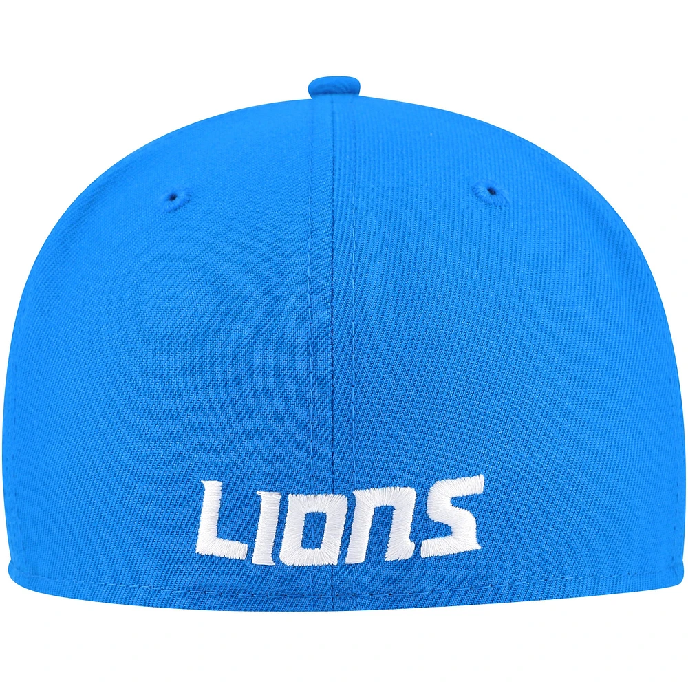 Men's New Era Blue Detroit Lions Team Basic 59FIFTY Fitted Hat
