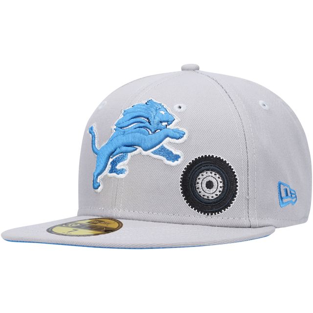 Casquette ajustée 59FIFTY Detroit Lions City New Era grise pour homme