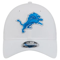 Men's New Era White Detroit Lions Active Ripstop 9TWENTY Stretch-Snap Hat