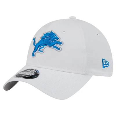 Men's New Era White Detroit Lions Active Ripstop 9TWENTY Stretch-Snap Hat
