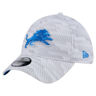 Casquette New Era blanche Detroit Lions Gameday Graded 39THIRTY Flex pour homme