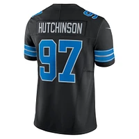 Men's Nike Aidan Hutchinson Black Detroit Lions 2nd Alternate Vapor F.U.S.E. Limited Jersey