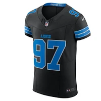 Maillot Nike Alternate Vapor F.U.S.E. Elite noir pour homme des Detroit Lions Aidan Hutchinson
