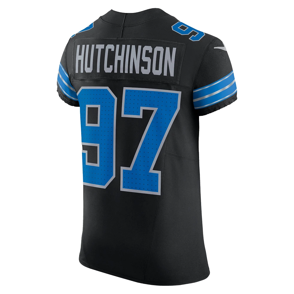 Maillot Nike Alternate Vapor F.U.S.E. Elite noir pour homme des Detroit Lions Aidan Hutchinson