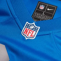 Maillot de match alternatif Nike Aidan Hutchinson pour hommes des Detroit Lions, bleu