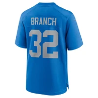 Men's Nike Brian Branch  Blue Detroit Lions Alternate Game Jersey