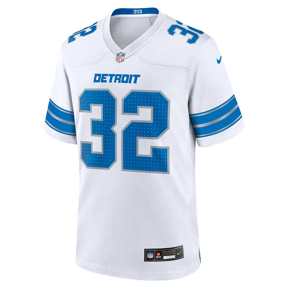 Men's Nike Brian Branch  White Detroit Lions Game Jersey