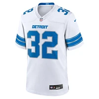 Men's Nike Brian Branch  White Detroit Lions Game Jersey