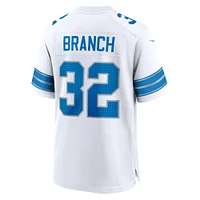 Men's Nike Brian Branch  White Detroit Lions Game Jersey