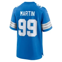 Men's Nike Brodric Martin  Blue Detroit Lions Team Game Jersey