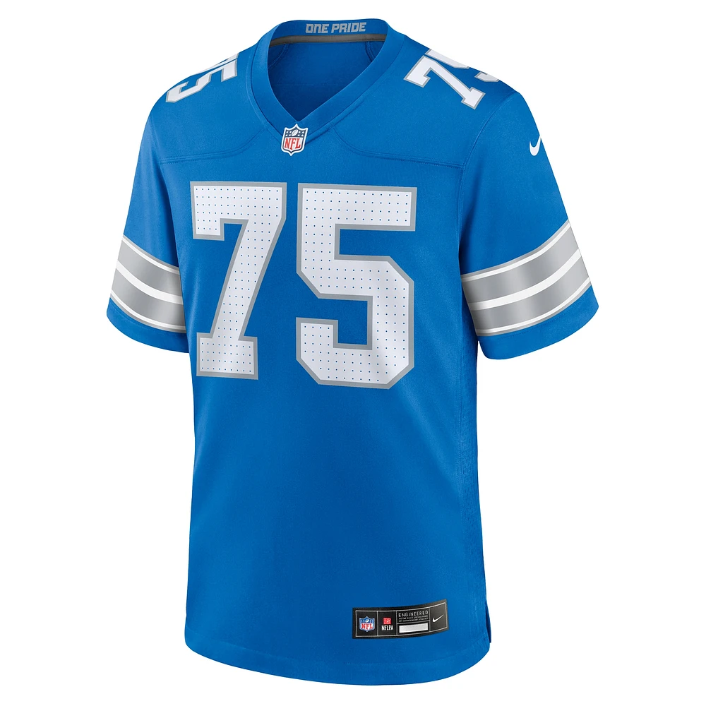 Men's Nike Colby Sorsdal  Blue Detroit Lions Team Game Jersey