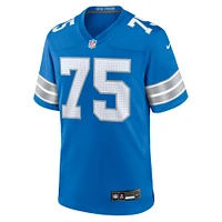 Men's Nike Colby Sorsdal  Blue Detroit Lions Team Game Jersey