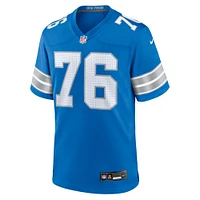 Men's Nike Connor Galvin  Blue Detroit Lions Team Game Jersey