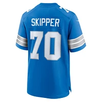 Men's Nike Dan Skipper  Blue Detroit Lions Team Game Jersey