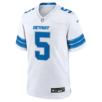 Men's Nike David Montgomery  White Detroit Lions Game Jersey