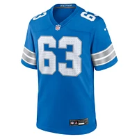 Men's Nike Duke Clemens  Blue Detroit Lions Game Jersey