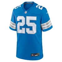 Men's Nike Jamal Adams  Blue Detroit Lions Team Game Jersey