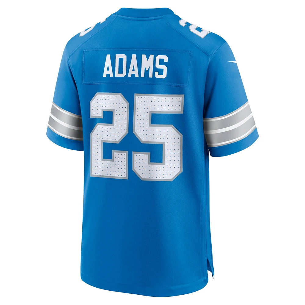 Men's Nike Jamal Adams  Blue Detroit Lions Team Game Jersey