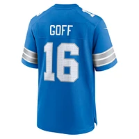 Men's Nike Jared Goff Blue Detroit Lions Game Jersey