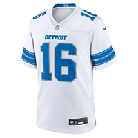 Men's Nike Jared Goff White Detroit Lions Game Jersey