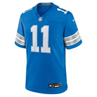 Men's Nike Kalif Raymond  Blue Detroit Lions Team Game Jersey