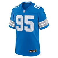 Men's Nike Mathieu Betts Blue Detroit Lions Game Jersey