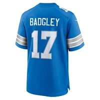 Men's Nike Michael Badgley  Blue Detroit Lions Team Game Jersey
