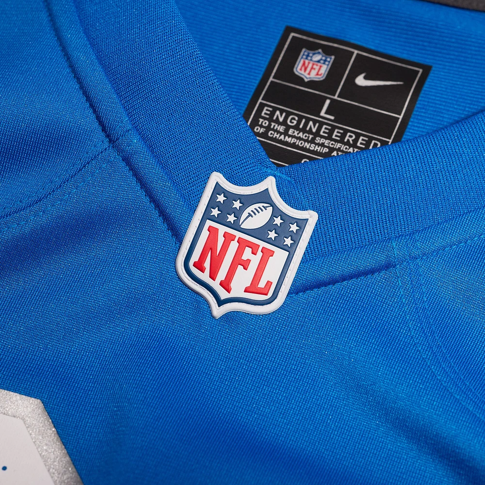 Maillot de match Nike numéro 1 Dad Detroit Lions pour homme, bleu