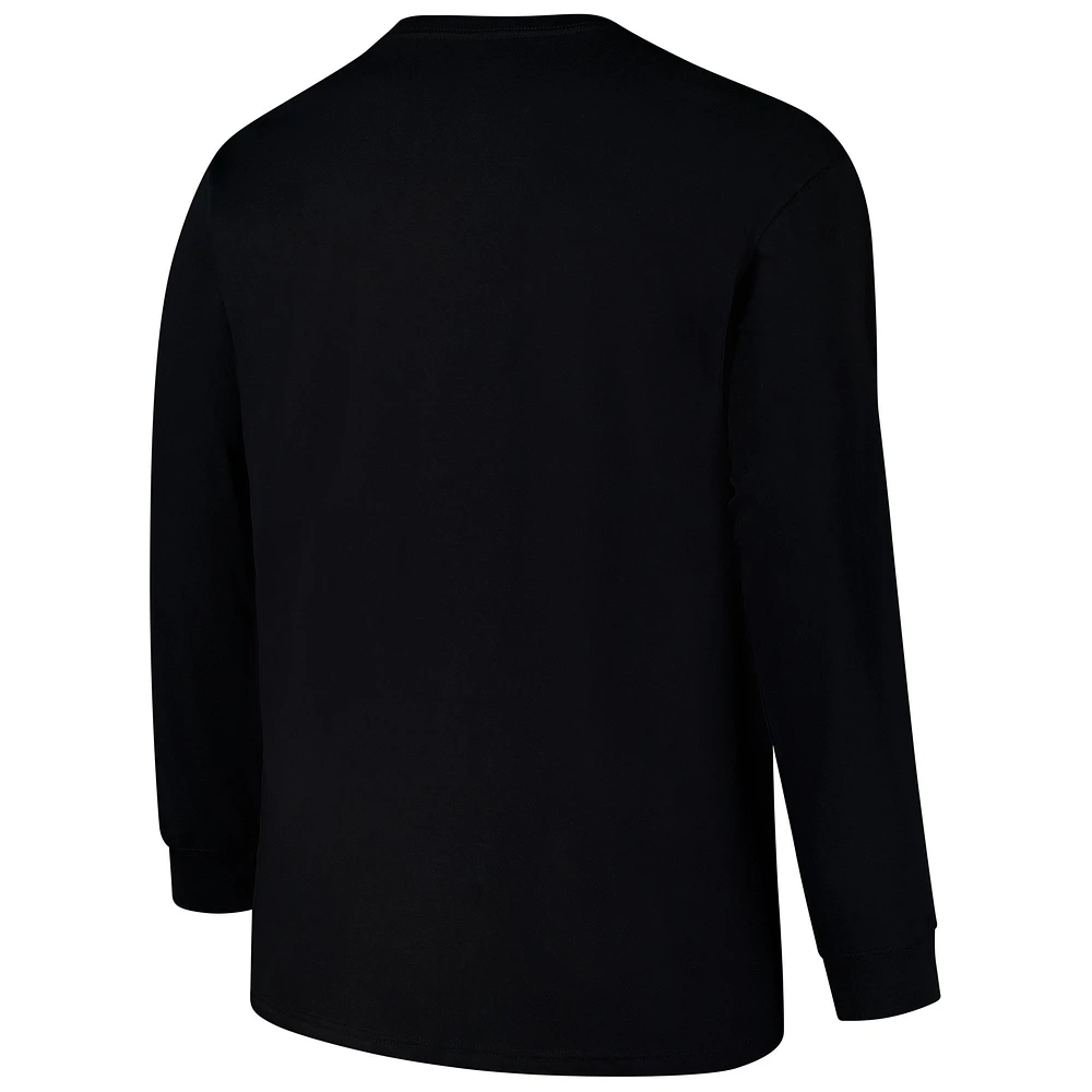Men's Profile  Black Detroit Lions Big & Tall Pop Long Sleeve T-Shirt