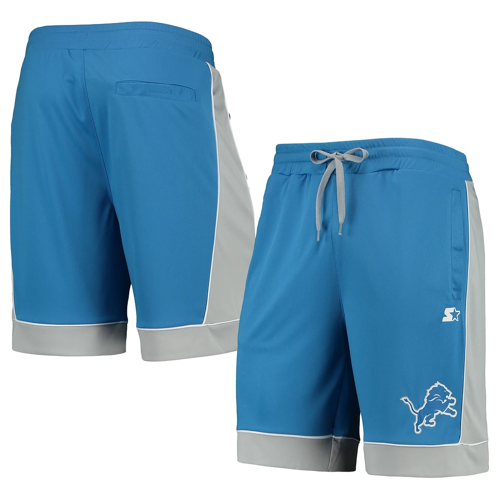 Short mode Starter bleu/gris des Lions de Detroit pour homme