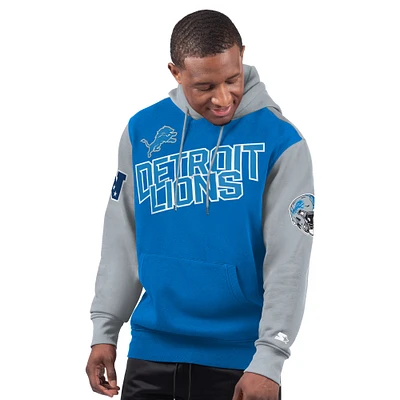 Sweat à capuche bleu Detroit Lions Extreme pour homme