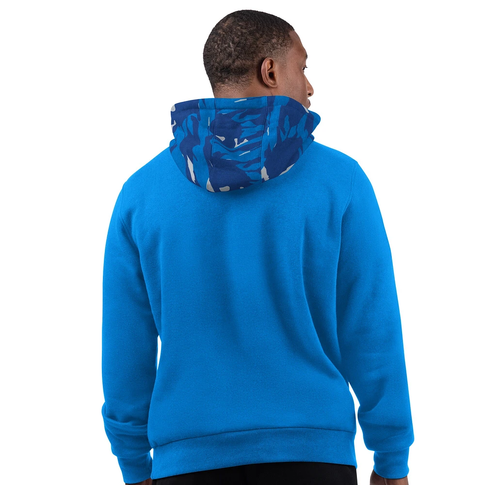 Men's Starter Blue Detroit Lions Thursday Night Gridiron Pullover Hoodie