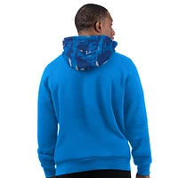 Men's Starter Blue Detroit Lions Thursday Night Gridiron Pullover Hoodie