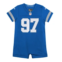 Maillot de jeu Nike Aidan Hutchinson bleu pour nouveau-né et bébé des Lions Detroit