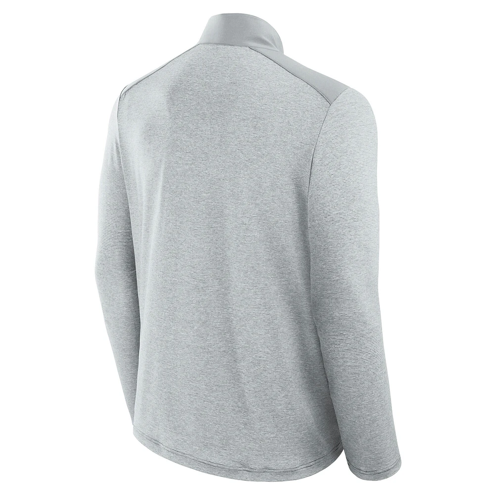 Unisex Fanatics Gray/Heather Gray Detroit Lions Front Office Tonal Full-Zip Jacket