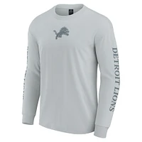 Unisex Fanatics Gray Detroit Lions Elements Strive Long Sleeve T-Shirt