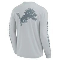 Unisex Fanatics Gray Detroit Lions Elements Strive Long Sleeve T-Shirt
