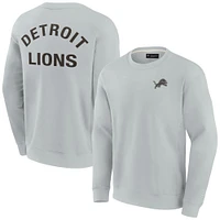 Unisex Fanatics Gray Detroit Lions Elements Super Soft Pullover Sweatshirt